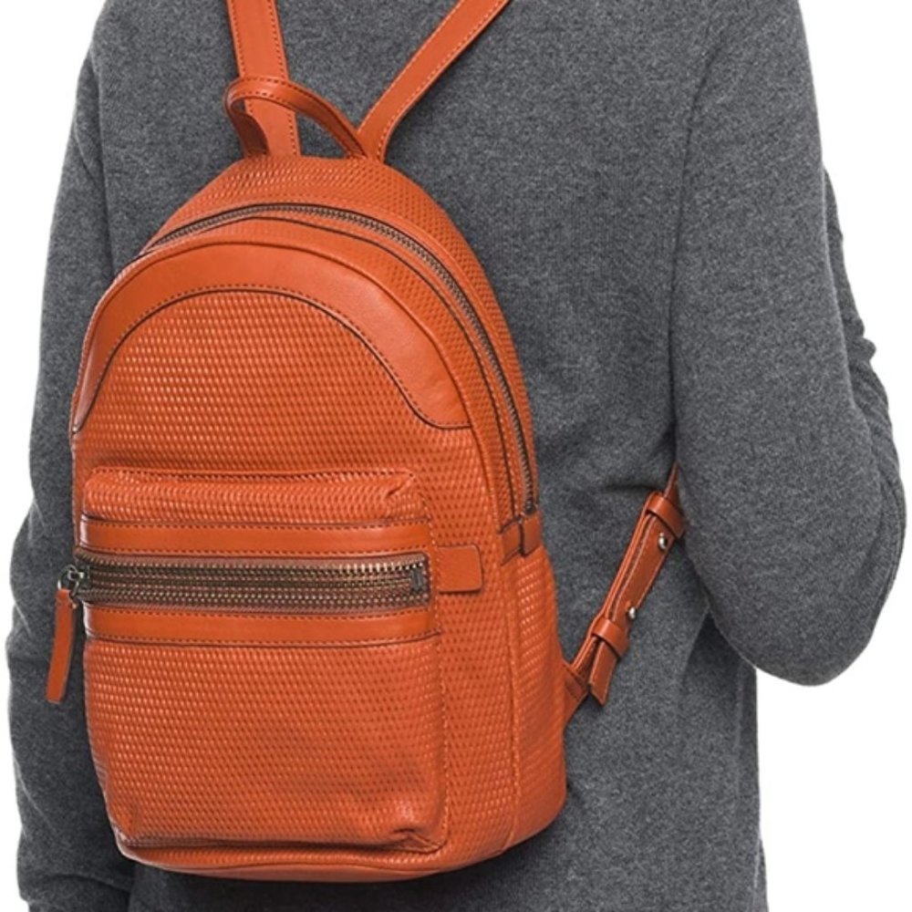 Frye Lena Perf Leather Backpack Book bag